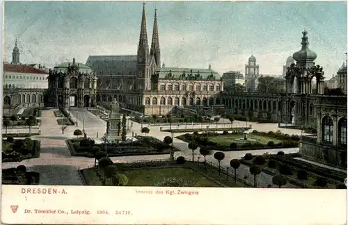 Dresden, Inneres des Kgl. Zwingers -537560