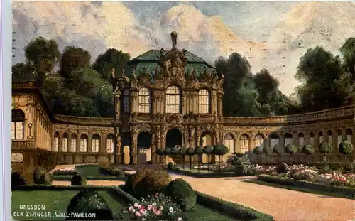 Dresden, der Zwinger, Wall-Pavillon -537722