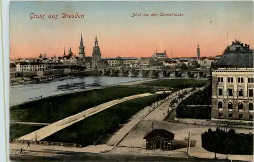 Dresden, Blick von der Carolabrücke -537732