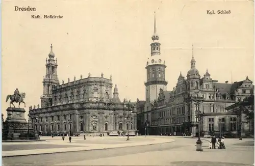 Dresden, Kgl. Schloss und Hofkirche -537874