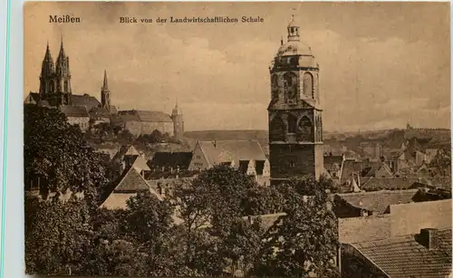 Meissen, Blick von der Landwirtschaftlichen Schule -537670