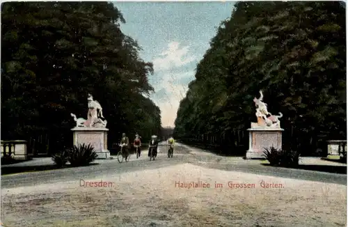 Dresden, Kgl. Grosser Garten, Haupt-Allee -537962