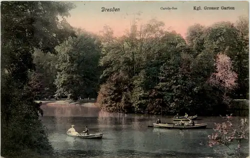 Dresden, Kgl. Grosser Garten, Carolasee, -537946