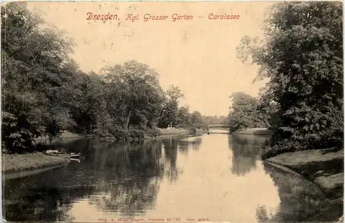 Dresden, Kgl. Grosser Garten, Carolasee -537972