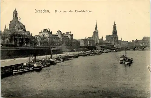 Dresden, Blick von der Carolabrücke -538082