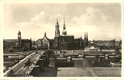 Dresden, Blick von Neustadt aus -538154