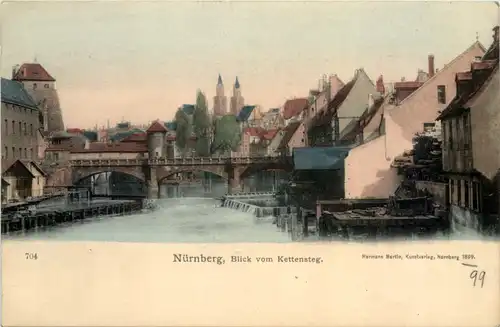 Nürnberg, Blick vom Kettensteg -538222