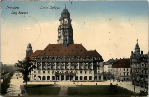 Dresden, Neues Rathaus, Ring-Strasse -538484