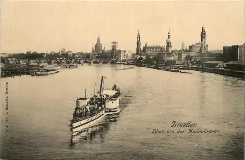 Dresden, Blick v.d. Marienbrücke -538160