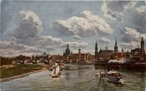 Dresden, Blick von der Marienbrücke -538374