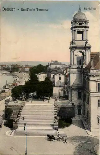 Dresden, Brühlsche Terrasse, Ständehaus -538452