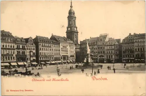 Dresden, Altmarkt mit Kreuzkirche -538722