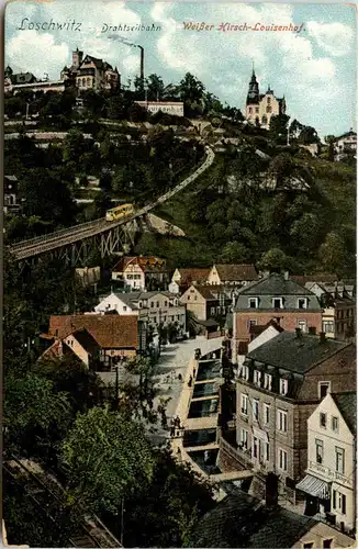 Dresden, Loschwitz, Blick vom Luisenhof, Weisser Hirsch -538646