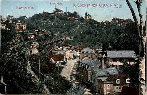 Dresden, Oberloschwitz, Drahtseilbahn, Luisenhof, Weisser Hirsch -538632