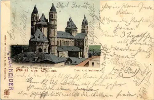 Worms, Dom v.d. Südseite -538944