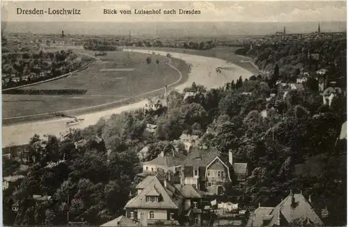 Dresden, -Loschwitz, Blick vom Luisenhof -538570