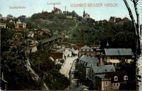 Dresden, Oberloschwitz, Drahtseilbahn, Luisenhof -538630