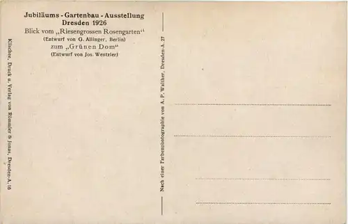 Dresden, Gartenbau-Ausstellung 1926 -539102