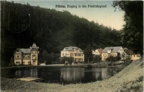 Dresden, Pillnitz, Eingang in den Friedrichsgrund -539074