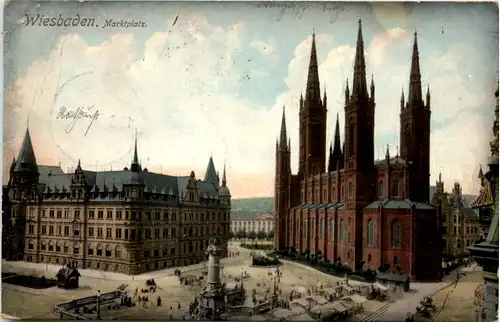 Wiesbaden, Marktplatz -538950