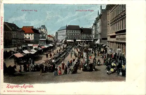 Zagreb-Agram - Jellachich Platz -656092