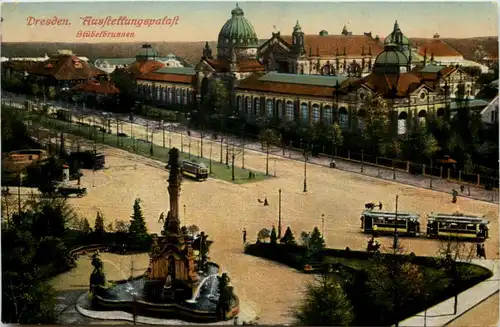 Dresden, Ausstellungspalast, Stübelbrunnen -539030