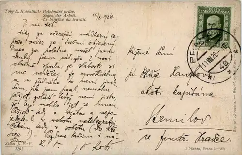 Künstler AK Toby Rosenthal - Segen der Arbeit -656014