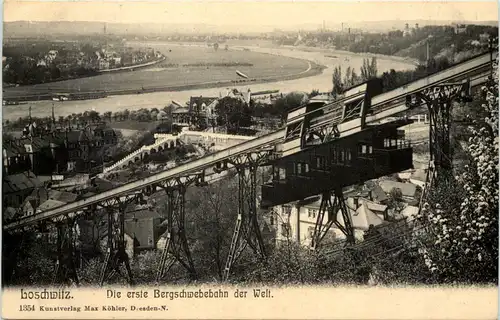 Dresden, Loschwitz, Die erste Bergschwebebahn der Welt -539090