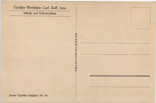 Zeisswerk Jena - Schleif und Polierwerkstatt -656232