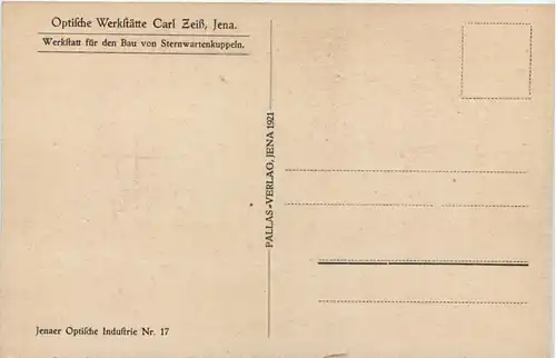 Zeisswerk Jena - Werkstatt für den Bau von Sternwartenkuppeln -656230