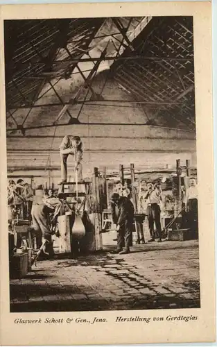 Glaswerk Schott Jena - Herstellung von Geräteglas -656250