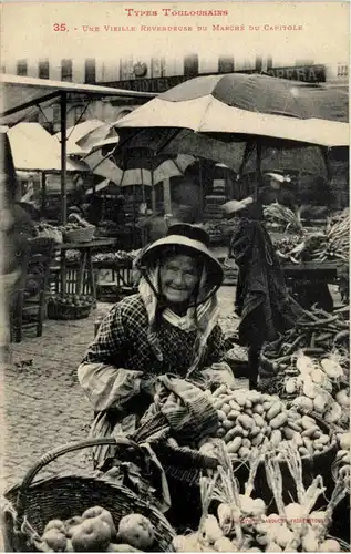 Toulouse - Vieille Revendeuse du Marche -656060