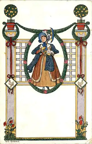 Künstler AK Jugendstil - Fritz Quidenus -656306