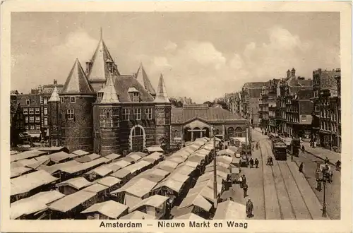 Amsterdam - Nieuwe Markt en Waag -656078