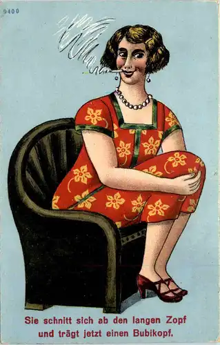 Humor - Bubikopf - Rauchen -656498