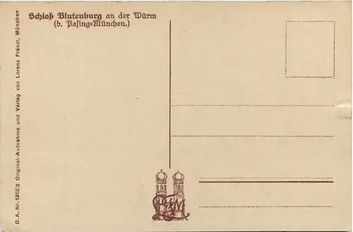 München - Pasing - Schloss Blutenburg an der Würm -656704