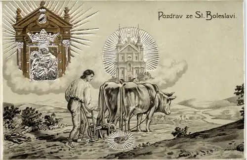 Pozdrav ze St. Boleslavi - Prägekarte -656806