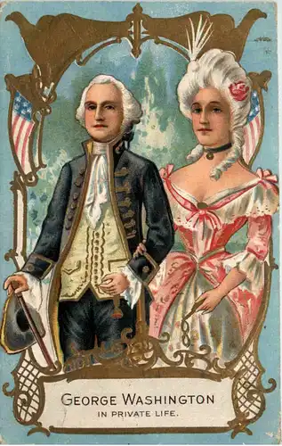 George Washington in Private Life - Prägekarte -656516