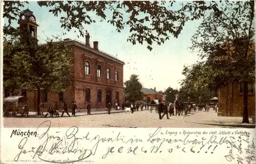 München - Eingang des städt. Schlacht und Viehhofes -656682