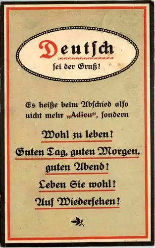 Deutsch sei der Gruss -656760
