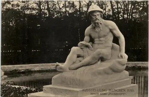 Ausstellung München 1910 - Erwin Kurz Flussgott -656808