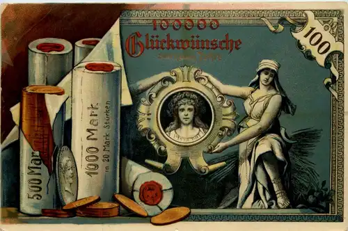 Geld auf Ansichtskarte -657034