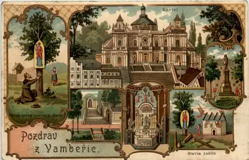 Pozdrav z Vamberic - Litho -656876