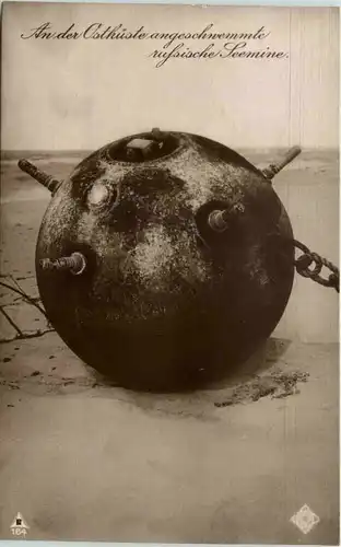 An der Ostküste angeschwemmte russische Seemine -656940