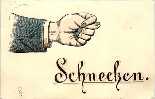 Schnecken - Spiel - Prägekarte -656994