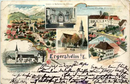 Ergersheim im Elsass - Litho -656802