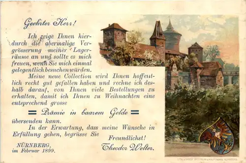 Nürnberg - Litho Werbung -656932