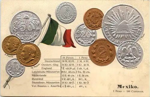Geld auf Ansichtskarte - Mexiko -657254