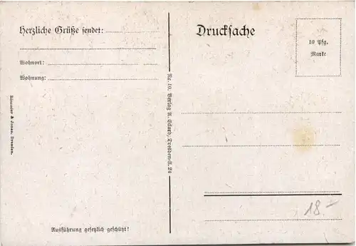 Geld auf Ansichtskarte - Sachsen -657044