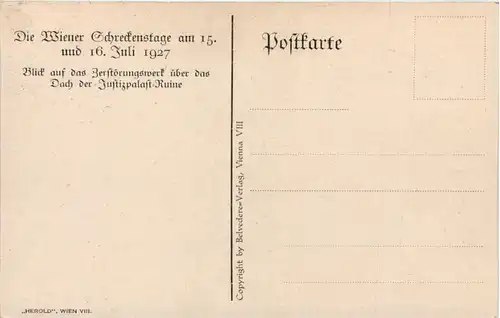 Wien - Wiener Schreckenstage 1927 -657332